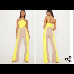 Colorblock jumpsuit very stretchy